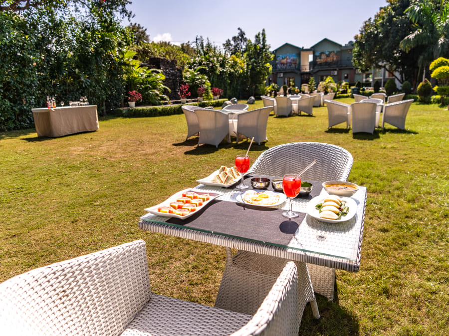 Outdoor garden seating