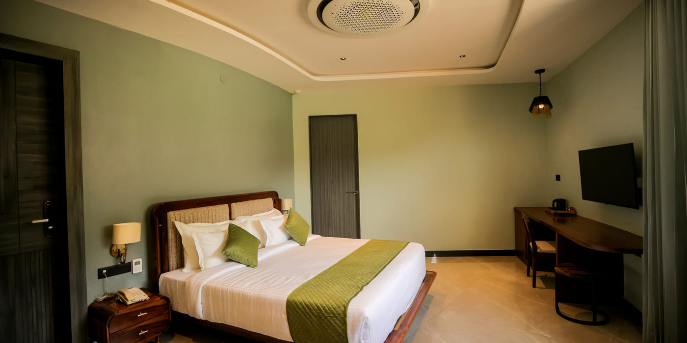 Valley View Room at The Qualia Resort Club & Brewery, Udaipur