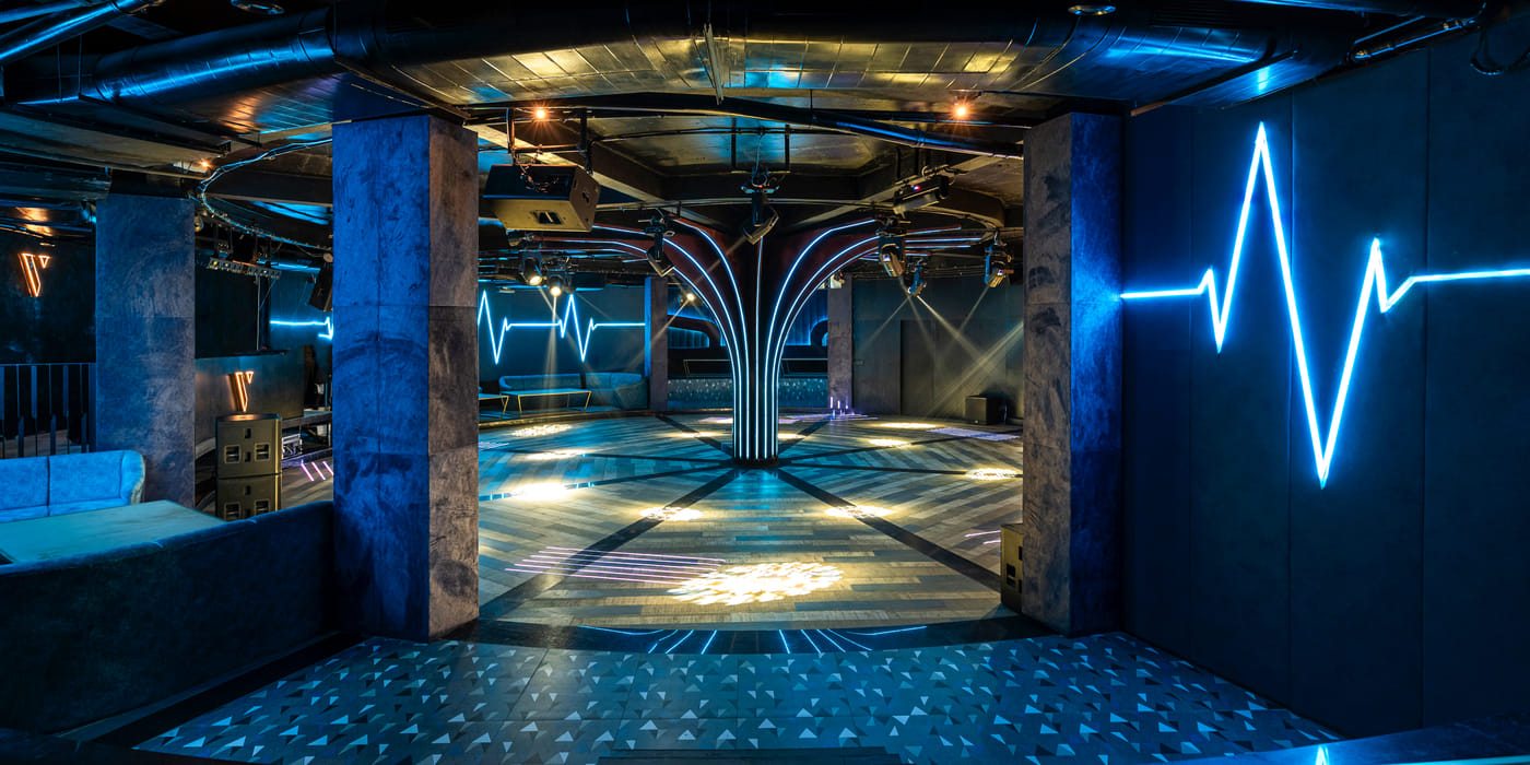 The Verve nightclub interior at The Qualia Resort Club & Brewery, Udaipur
