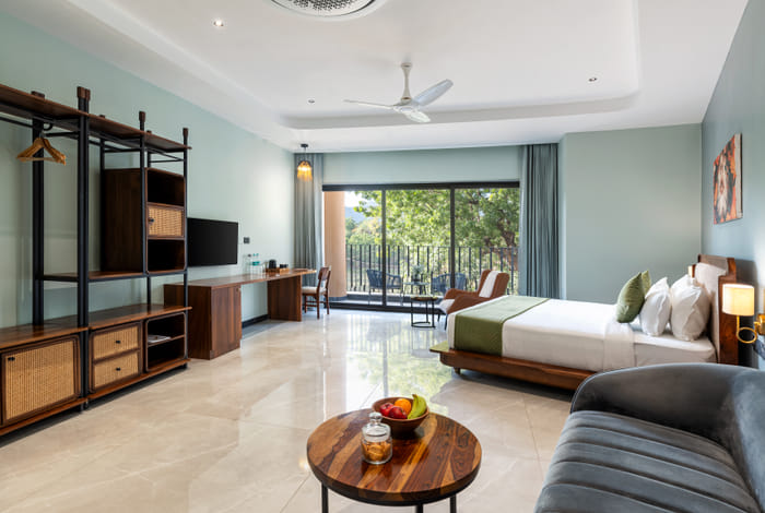 Club Suite with valley-view sitout at The Qualia Resort, Udaipur