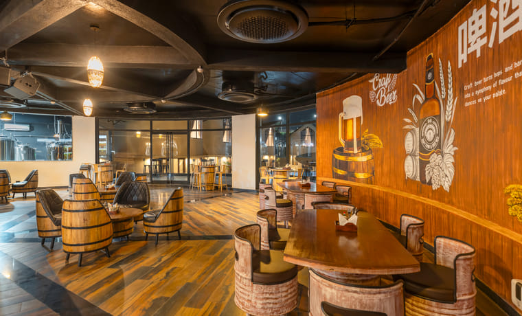 Signature craft cocktails, wines and spirits at Rhythm and Brews, Udaipur