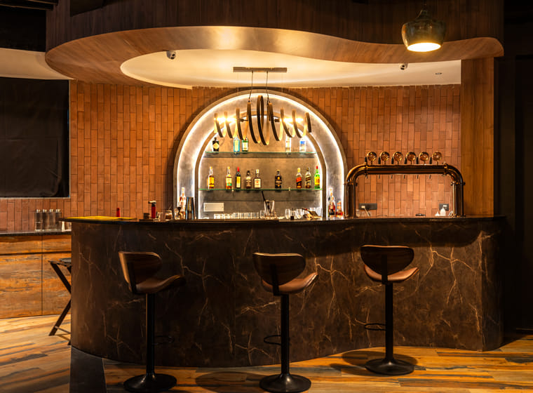 Craft beer on tap at Rhythm & Brews, The Qualia, Udaipur