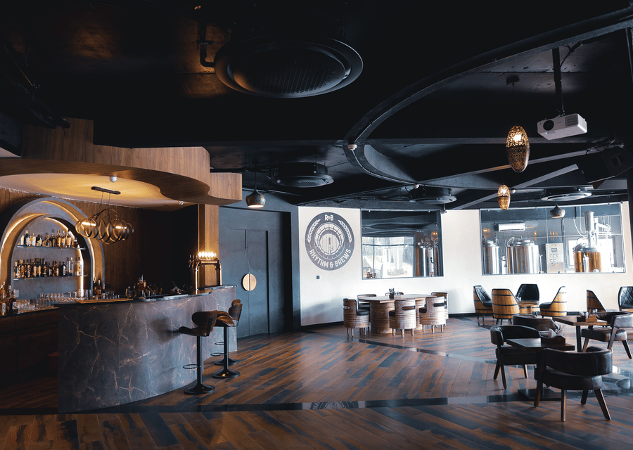 Visit Rhythm and Brews craft brewery at The Qualia Resort, Udaipur