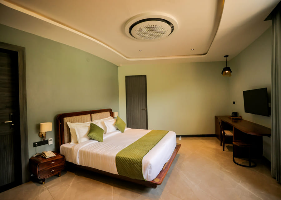 Valley View Room with Aravalli views at The Qualia Resort, Udaipur