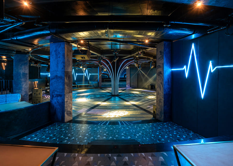 The Verve high-energy nightclub at The Qualia Resort, Udaipur