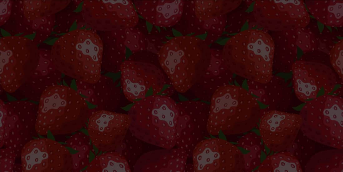 A close-up of fresh red strawberries