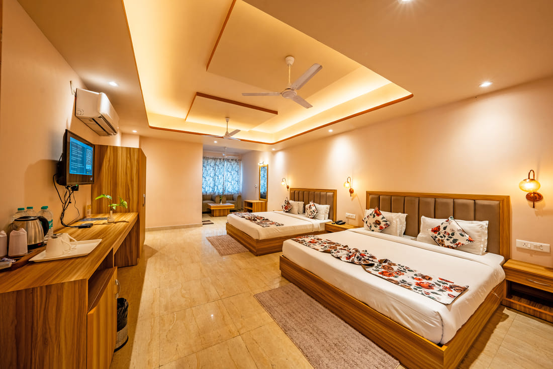 Family Suite interior at Vedikant Resorts The Mallard Corbett