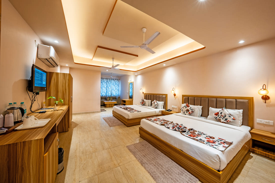 Family Suite detail at Vedikant Resorts The Mallard Corbett