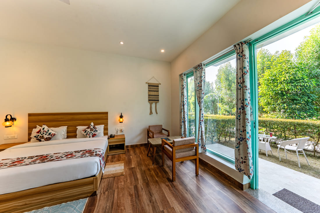 Forest & Sunset View Room detail at Vedikant Resorts The Mallard Corbett