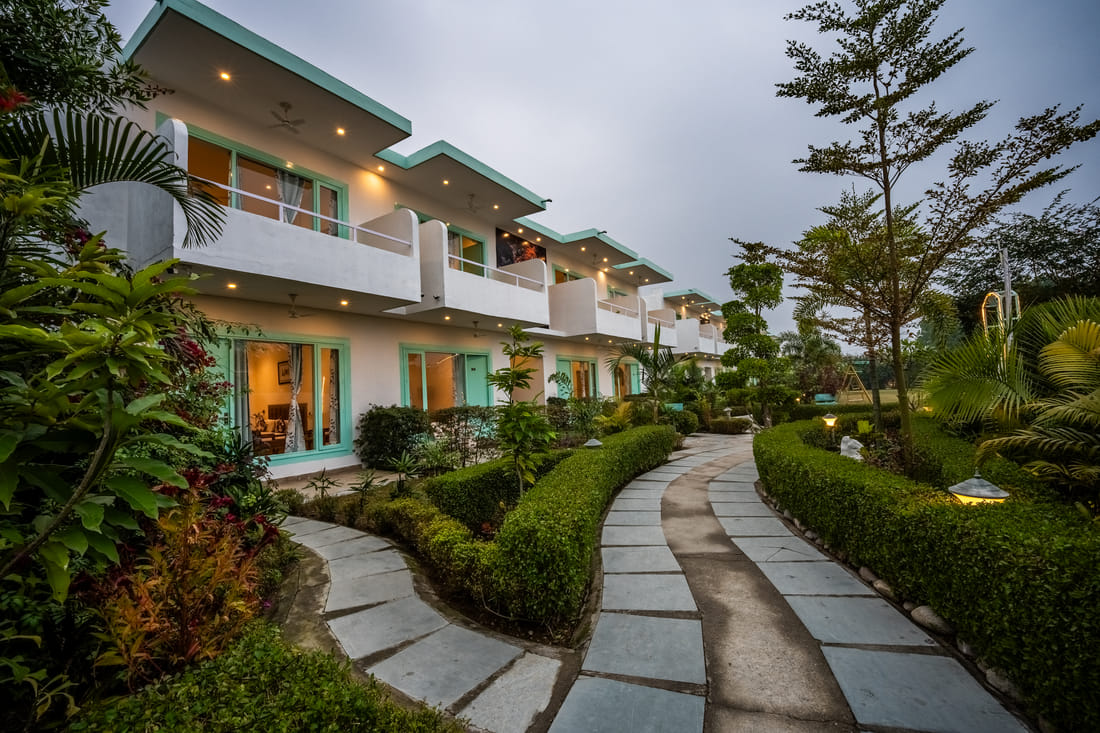 Mountain & Pool View Room detail at Vedikant Resorts The Mallard Corbett