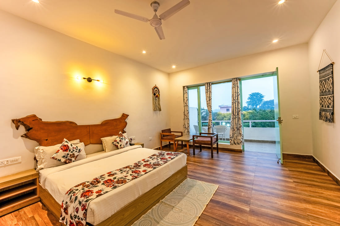 Mountain & Pool View Room view at Vedikant Resorts The Mallard Corbett