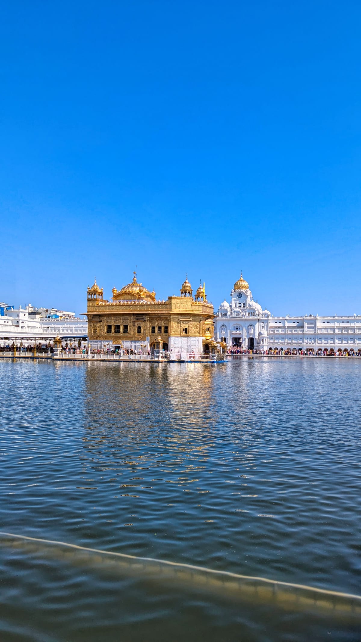 The Golden Temple in Amritsar, its gilded shrine standing in the middle of the sacred tank, 2 km from Grand Cabbana by road
