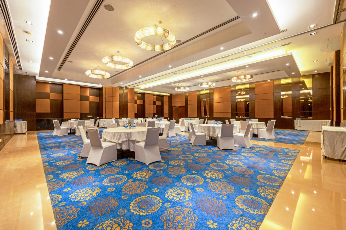Conference hall set for an event at The Anya Hotel