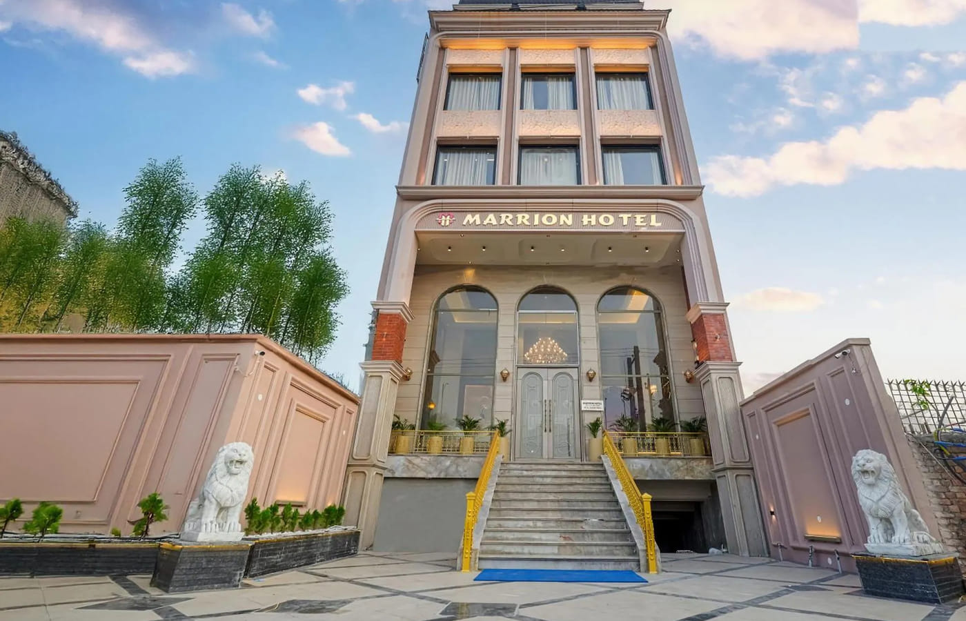 The facade of Marrion Hotel, Amritsar