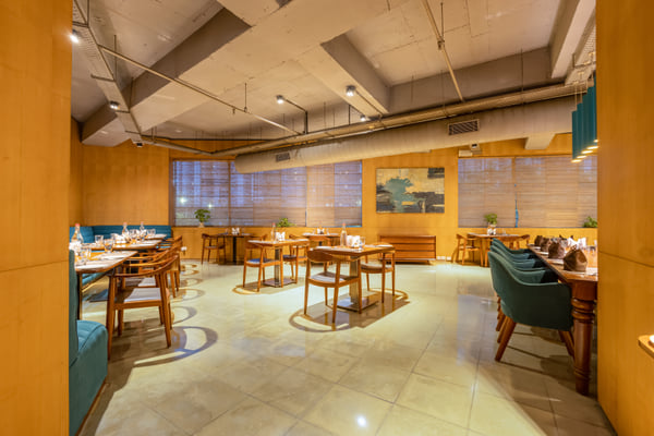 Table setting at Naya, The Anya Hotel, Gurugram