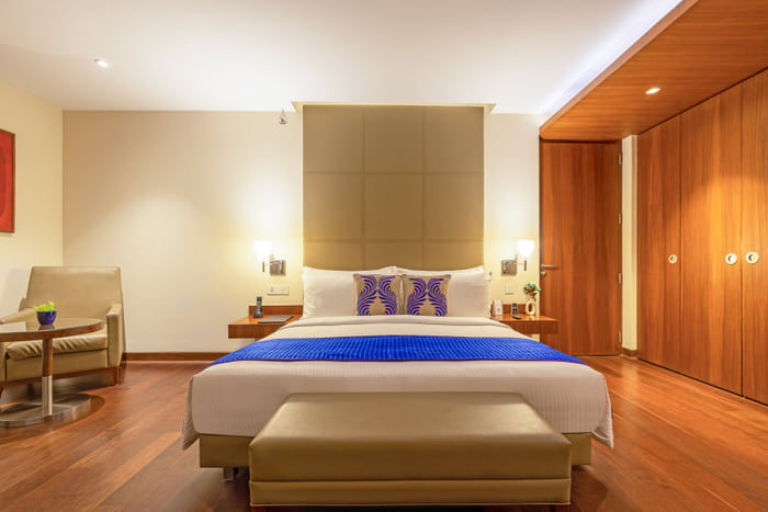 Luxury suite for the Book 2 Get 1 offer at The Anya Hotel, Gurugram