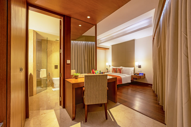 Standard King Room entrance at The Anya Hotel, Gurugram