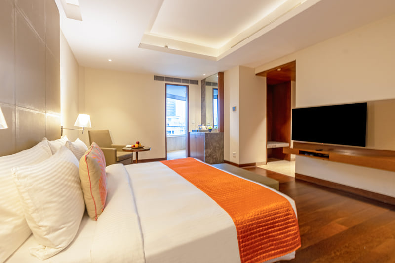 Studio Suite interior at The Anya Hotel, Gurugram