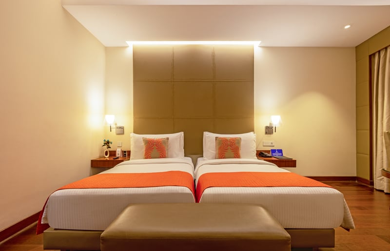 Superior Room in the twin layout at The Anya Hotel, Gurugram