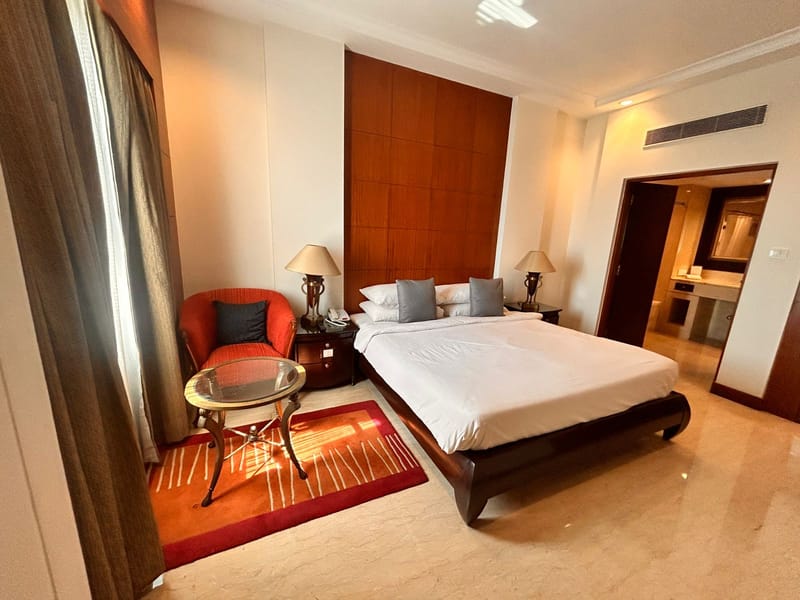 Deluxe Suite interior at The Hans, New Delhi