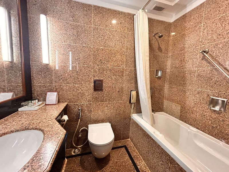 Executive Room bathroom at The Hans, New Delhi