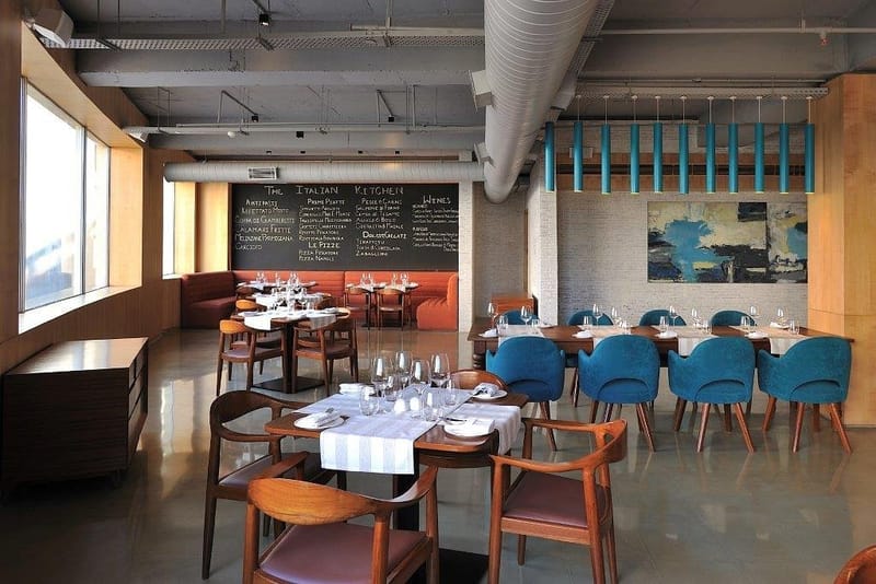Interior ambience at Naya restaurant, The Anya Hotel