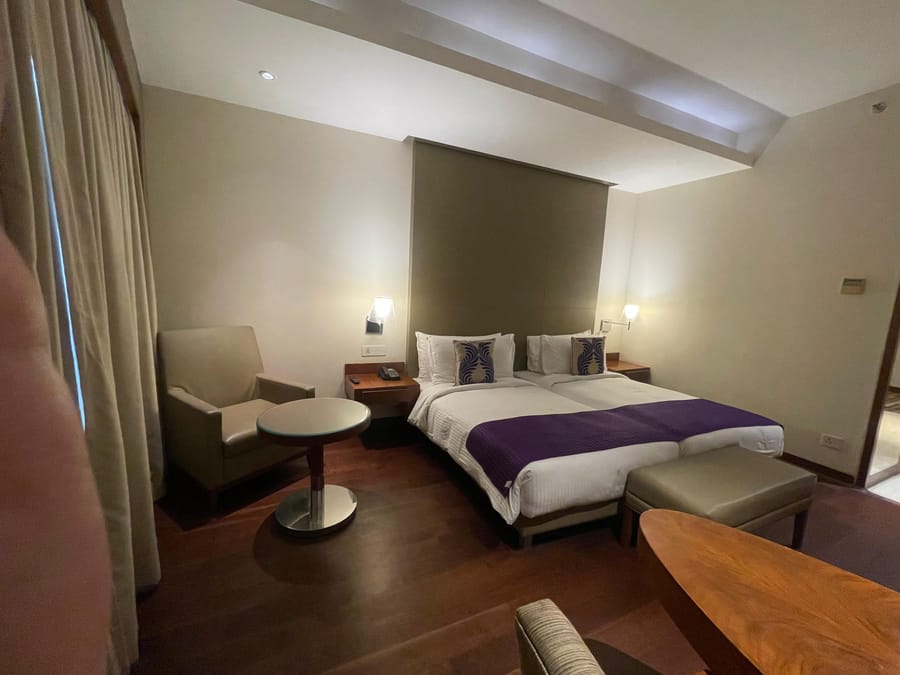 Deluxe King and Twin Room interior at The Anya Hotel, Gurugram