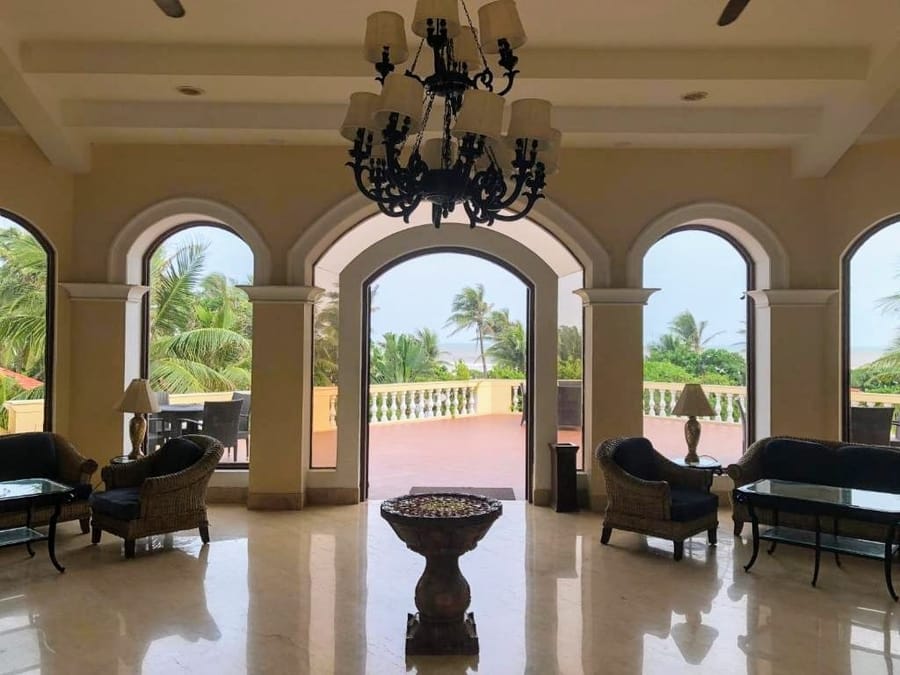 Indoor event and reception space at The Hans Coco Palms, Puri