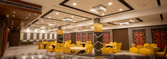 The banquet hall at KSN Signature, Jaipur