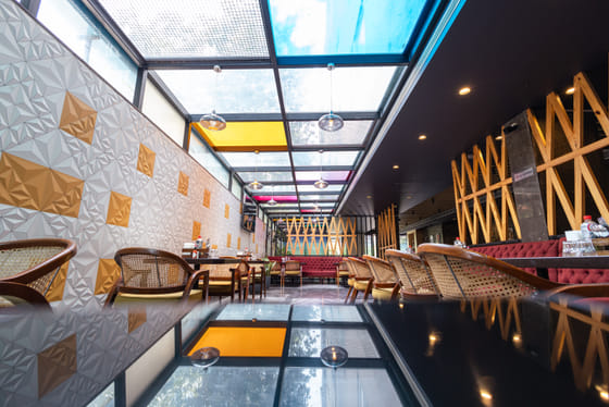 Restaurant setting at KSN Signature, Jaipur
