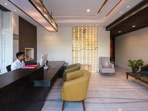The lobby at KSN Signature, Jaipur