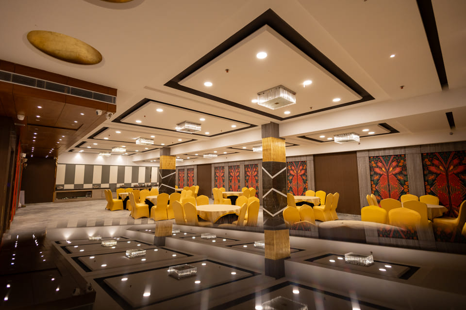 The Imperial banquet hall at KSN Signature, Jaipur set for an event