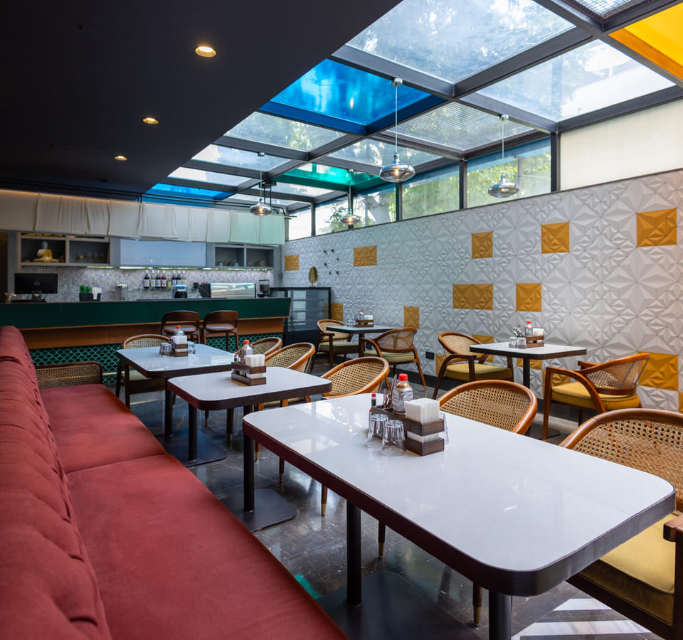 Kaleidoscope restaurant interior at KSN Signature, Jaipur
