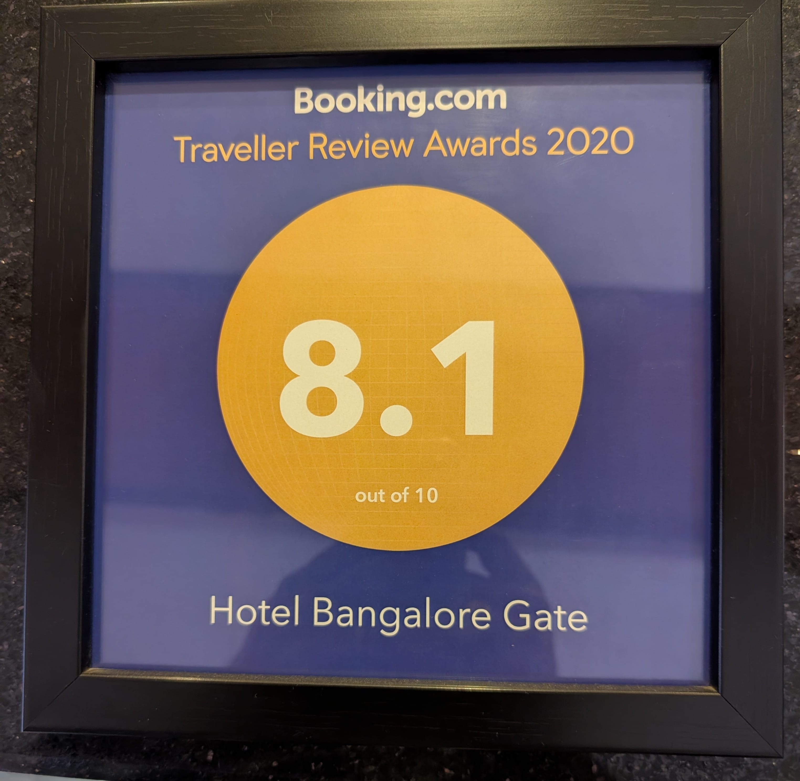Booking.com Traveller Review Award 2020
