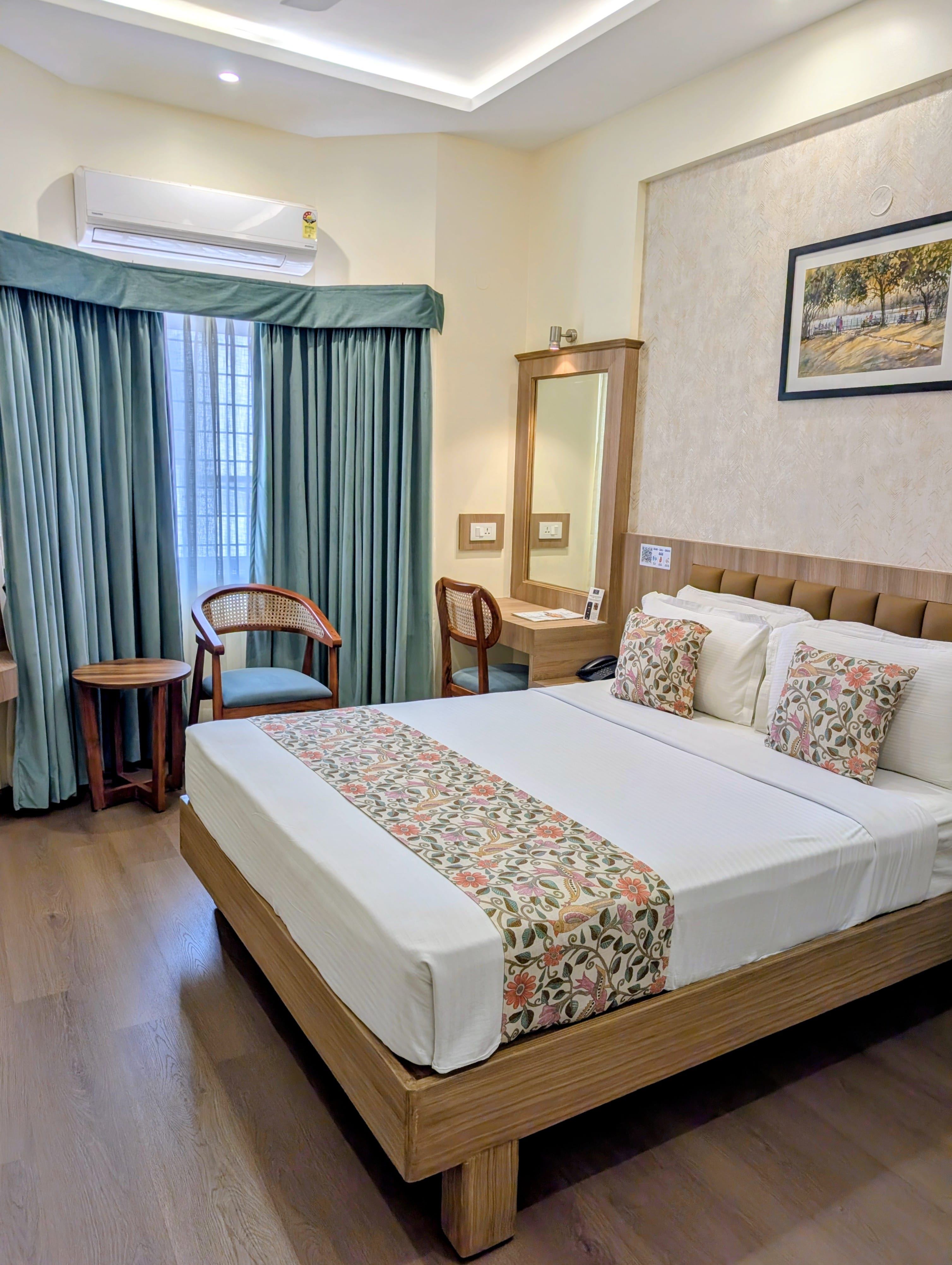 Gold Superior Room at Bangalore Gate Hotel, twin beds with warm neutral interiors