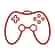 An icon of game controller