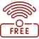 An icon of free wifi