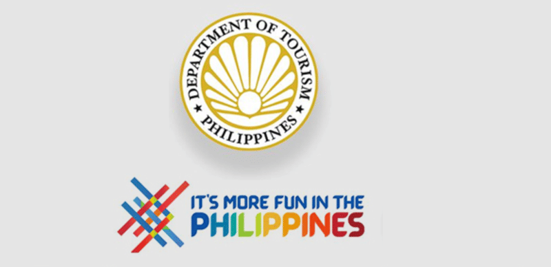 Philippines Department of Tourism seal and the More Fun in the Philippines tourism campaign logo