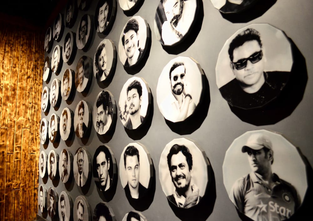 The celebrity wall at Koyla