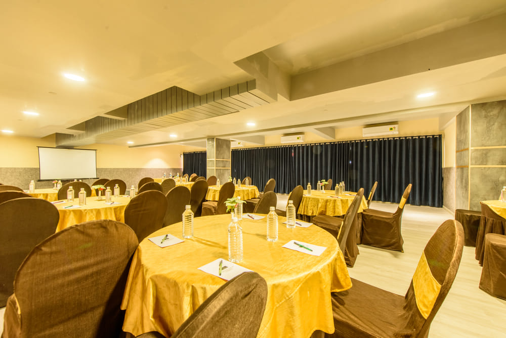 Regency hall, stage and lighting