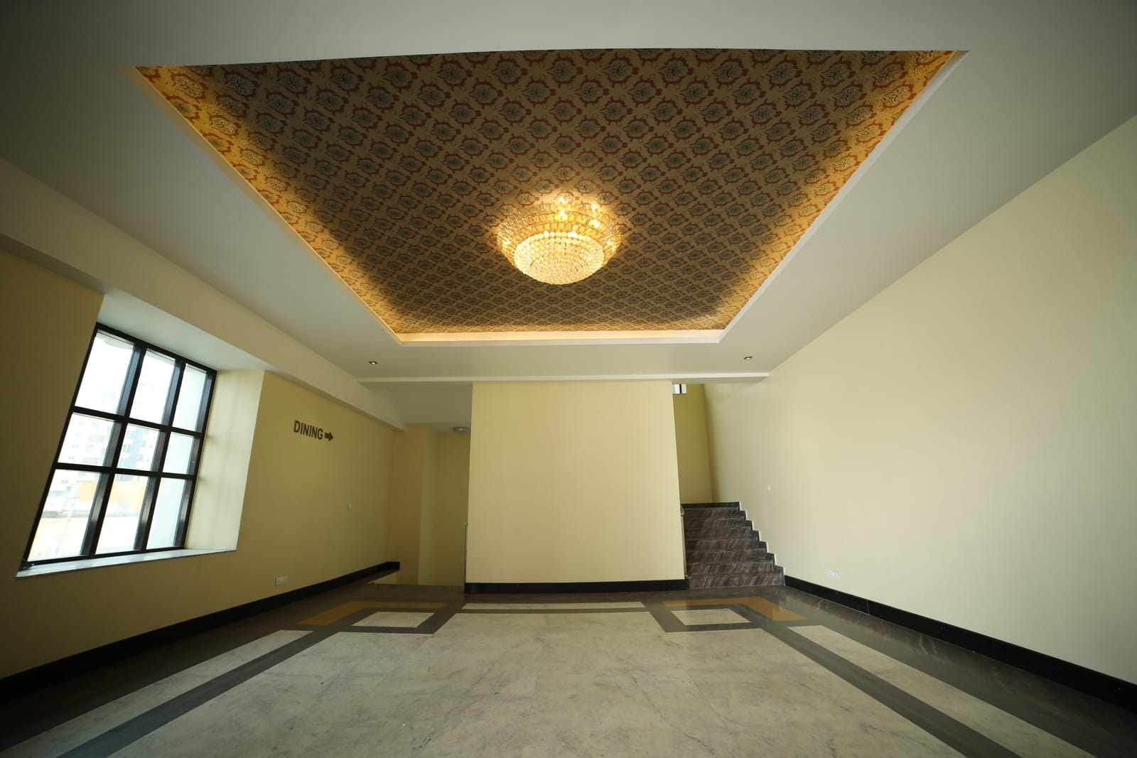 The hall in theatre seating