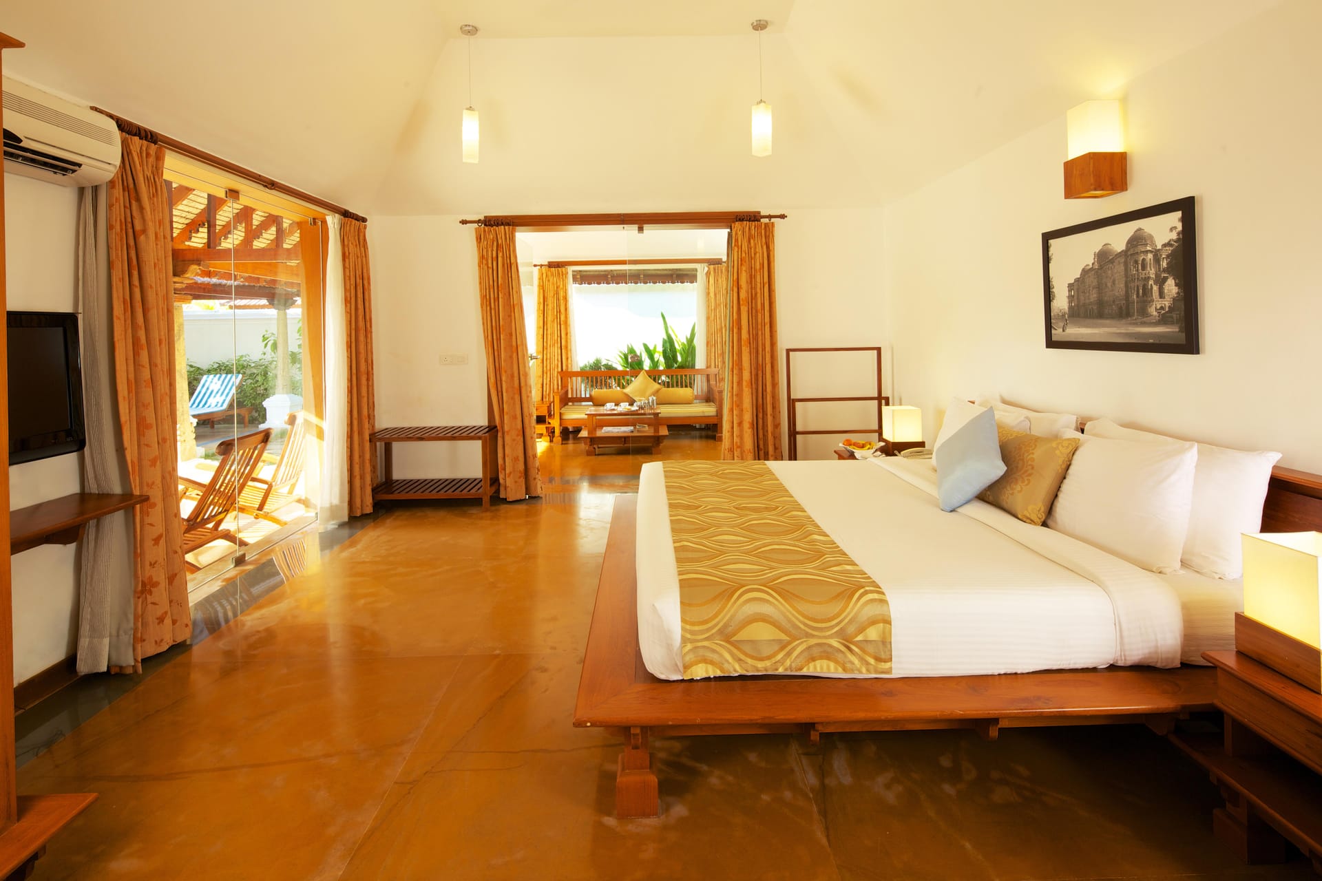 Guest room at Le Pondy Beach Resort, Pondicherry