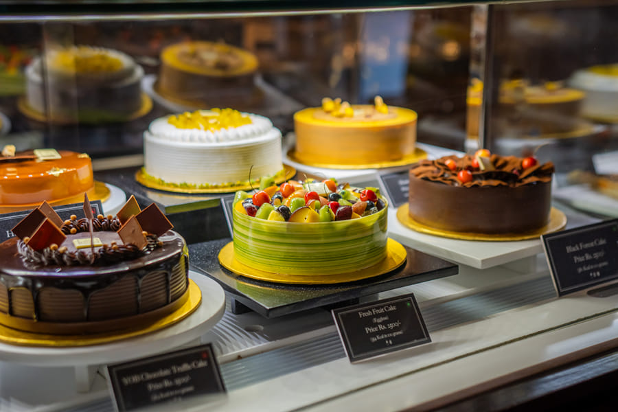 Cakes at The Claridges, New Delhi