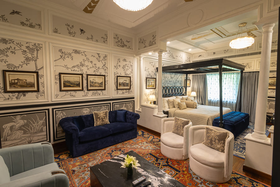 Grand Luxury Living Area at The Claridges, New Delhi