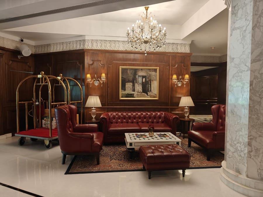 Reception Lobby at The Claridges, New Delhi