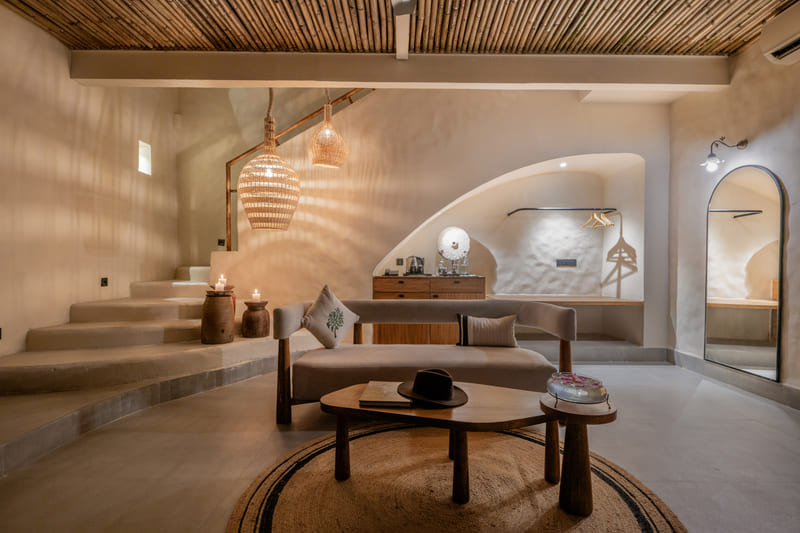 Living room inside an accommodation