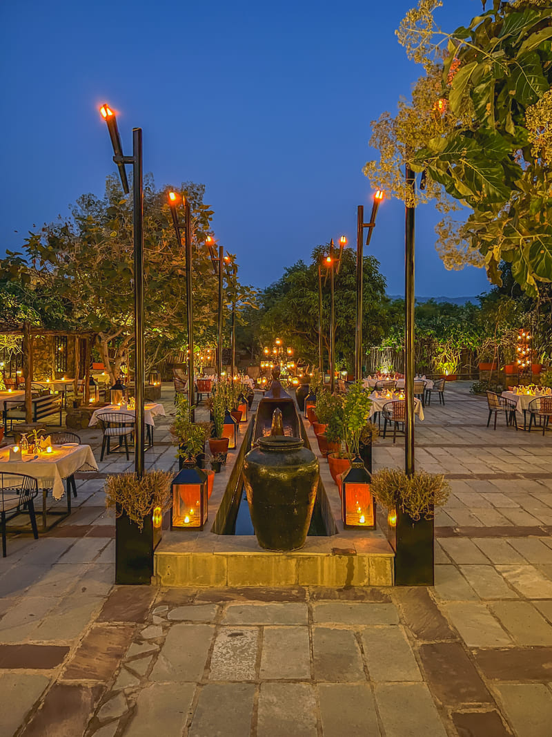 The Baithak platform set for high tea