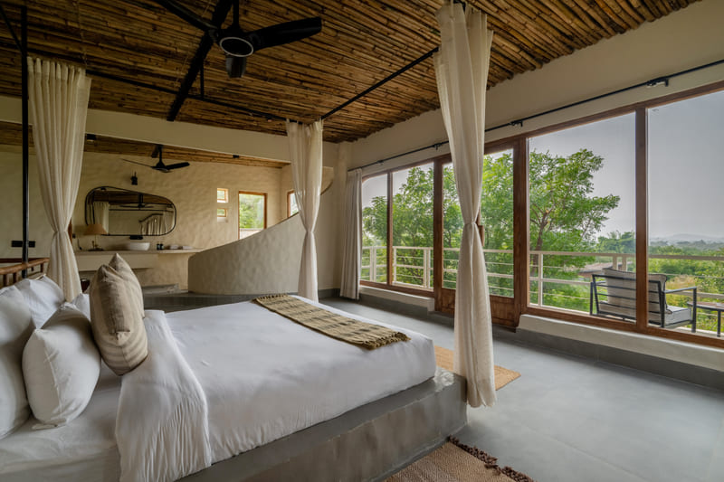 A room with a view into the forest