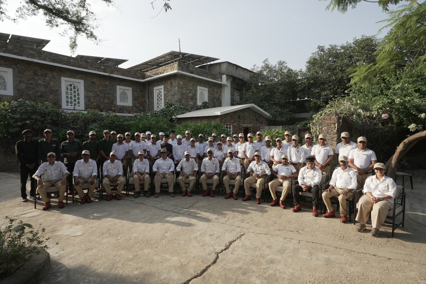 A group picture of local community at Sariska | Utsav Camp Sariska.