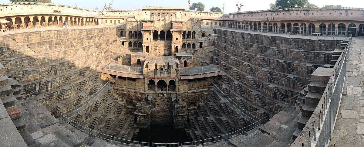 Image of Chand Baori Abhaneri taken from a far away angle - Utsav Camp Sariska